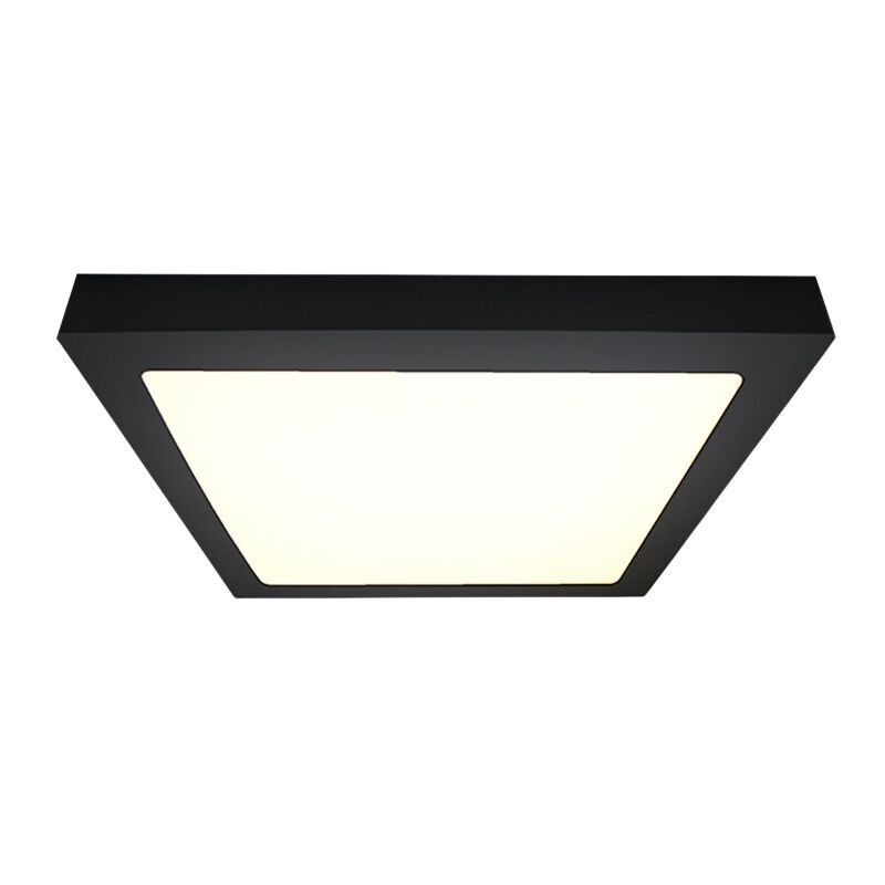 Zwarte plafonnière Rolo, aluminium, 18W, 4000K LED Zwarte plafonnière Rolo, aluminium, 18W, 4000K LED