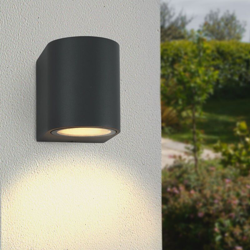 Antraciete buitenlamp Corina, aluminium, IP44 Antraciete buitenlamp Corina, aluminium, IP44