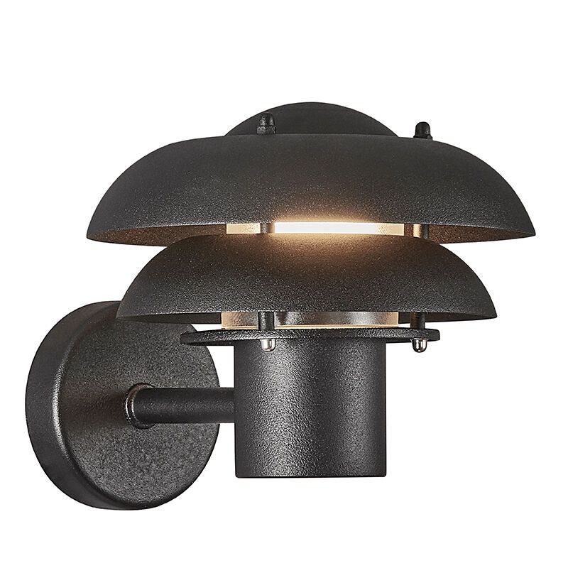 Zwarte buitenlamp modern, Kurnos, IP54 Zwarte buitenlamp modern, Kurnos, IP54