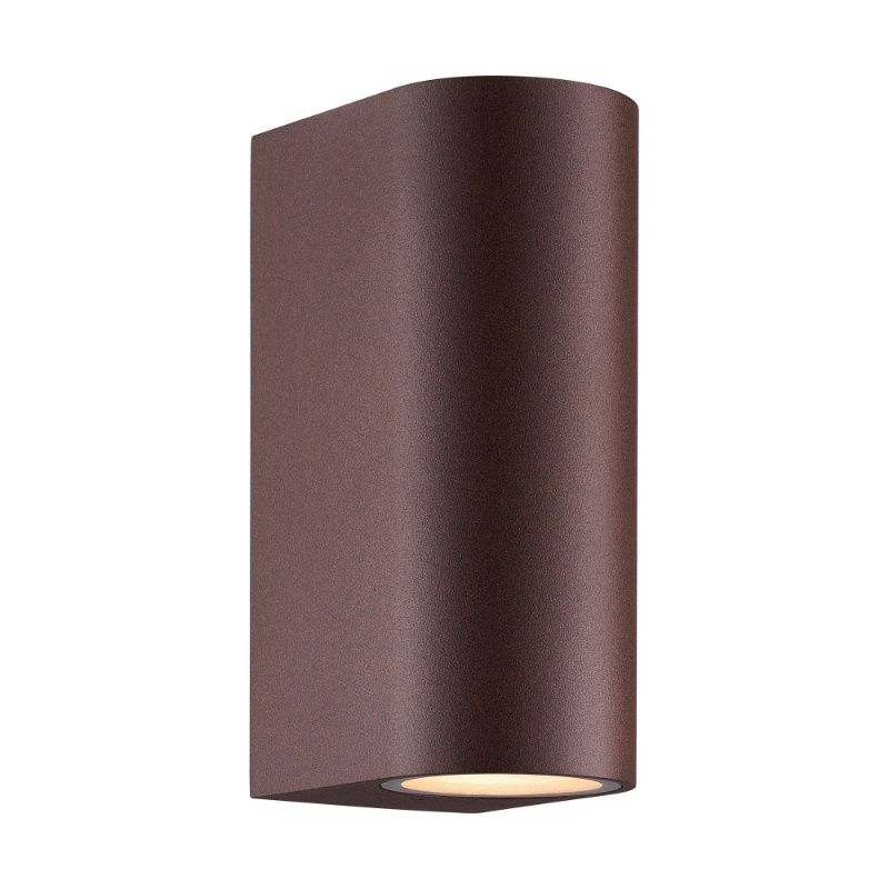 Roestkleurige up down wandlamp modern, Dion, IP44