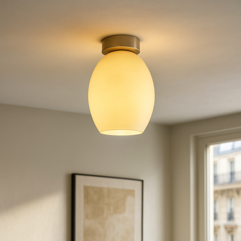 Design plafondlamp chroom, Giulio