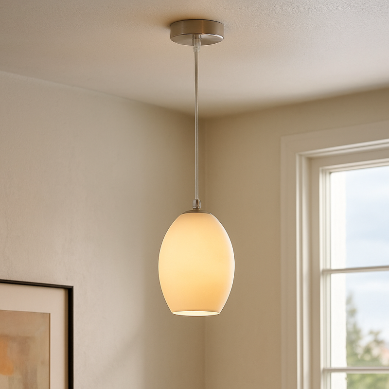 Design hanglamp chroom, Giulio