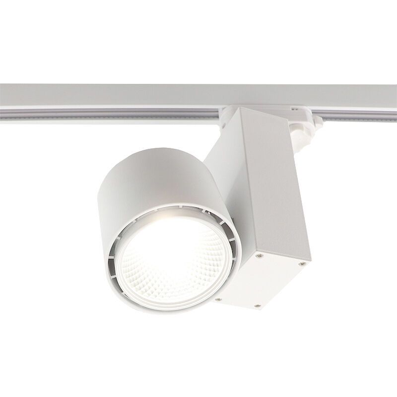 Witte Bisolux Master B Railspot, Philips driver, 4000k,30w,36graden Witte Bisolux Master B Railspot, Philips driver, 4000k,30w,36graden