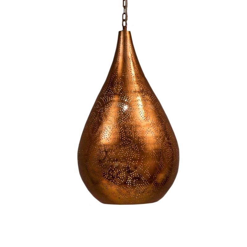 Gouden oosterse hanglamp filigrain, Zina Gouden oosterse hanglamp filigrain, Zina