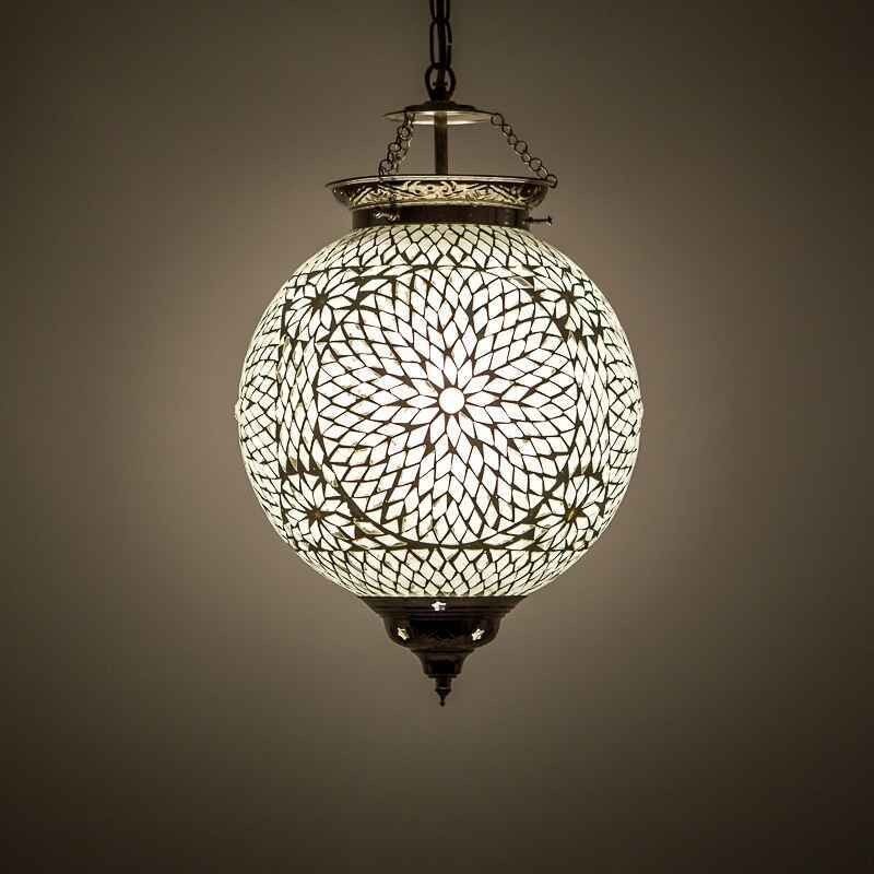Transparante oosterse hanglamp mozaïek, Aziza Transparante oosterse hanglamp mozaïek, Aziza