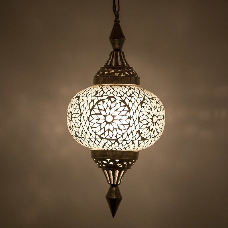 Transparante oosterse hanglamp mozaïek, Aicha Transparante oosterse hanglamp mozaïek, Aicha