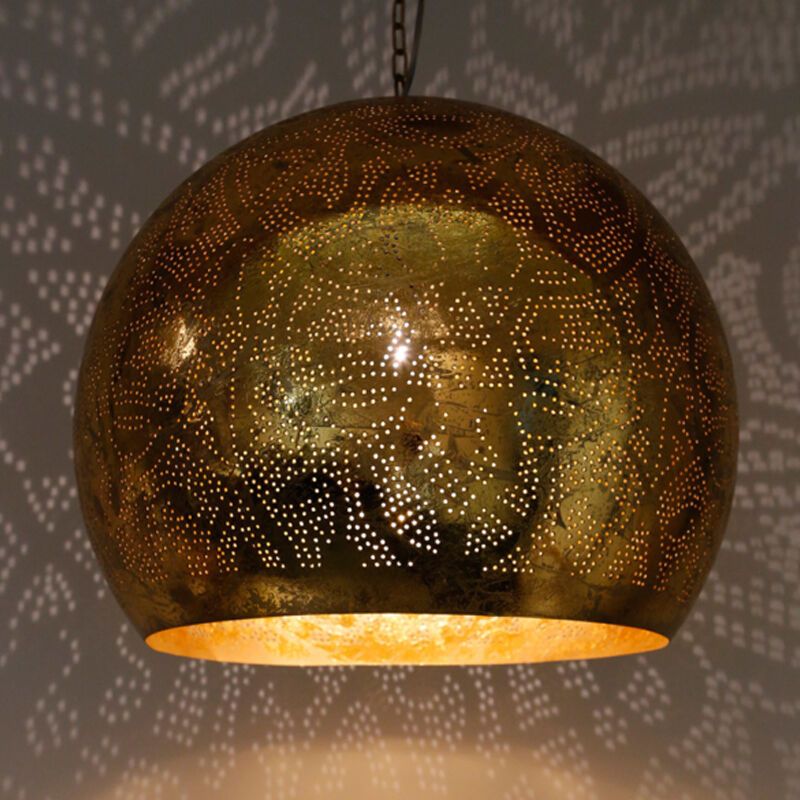 Gouden oosterse hanglamp filigrain, Alyssa