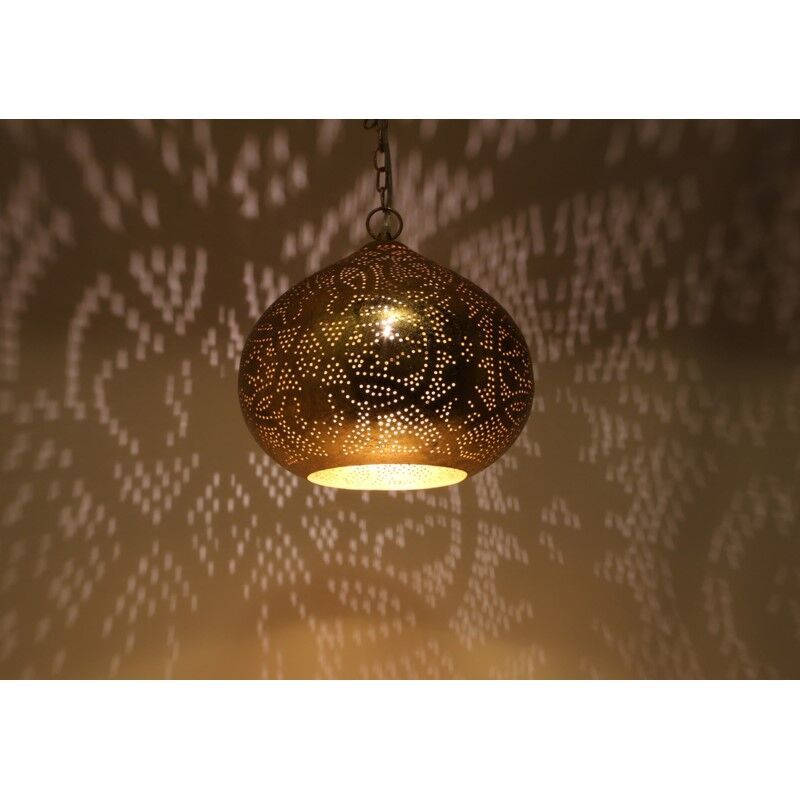 Gouden oosterse hanglamp metaal, Noah Gouden oosterse hanglamp metaal, Noah
