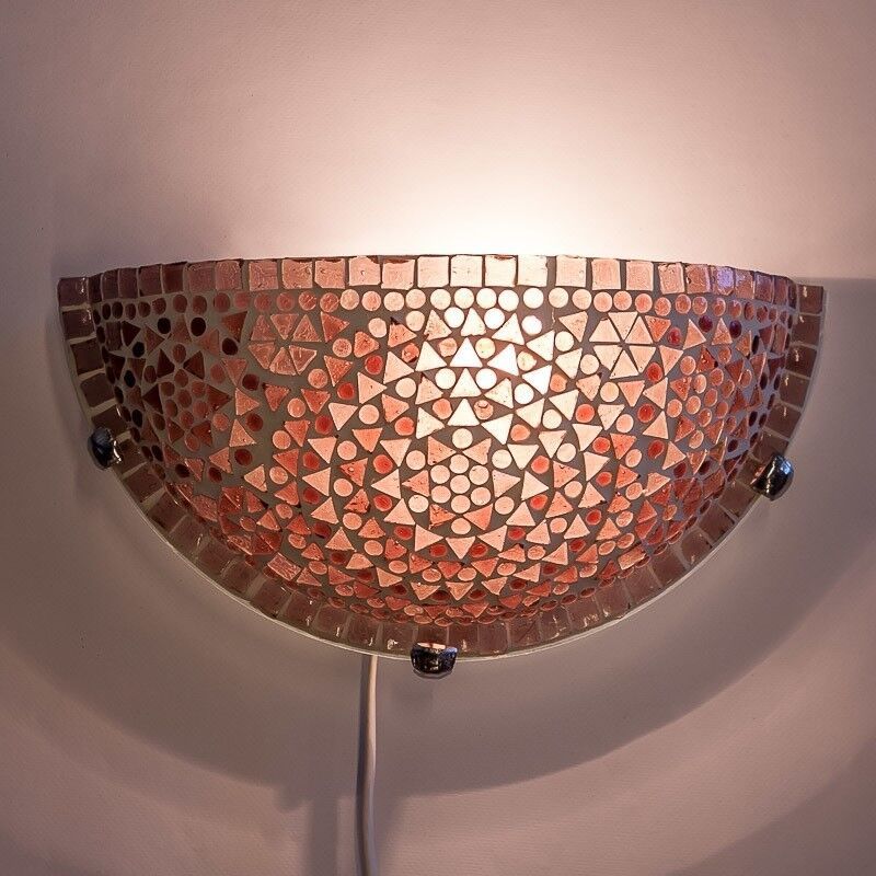 Paarse oosterse wandlamp mozaïek, Haja