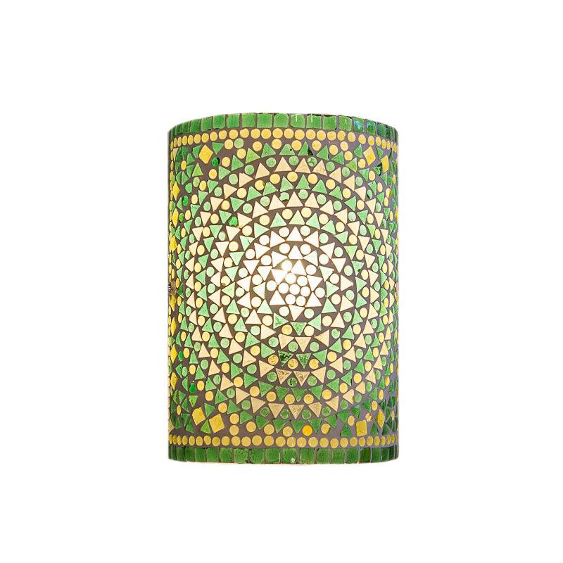 Groene oosterse wandlamp mozaïek, Mahdia Groene oosterse wandlamp mozaïek, Mahdia