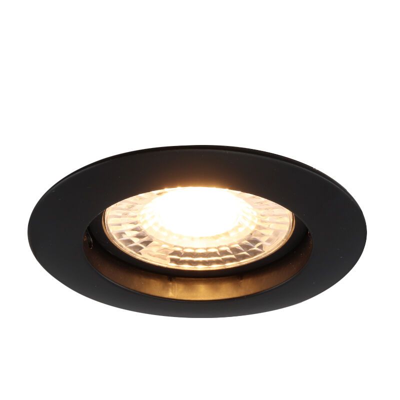 Aluminium inbouwspot zwart, Rudo