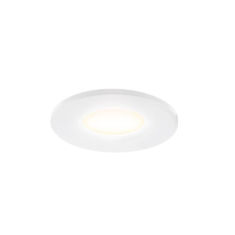 Witte mini inbouwspot aluminium, Philomena, 1,5W, 3000K LED, IP44