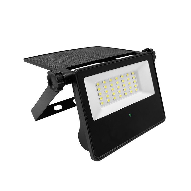Zwarte schijnwerper op zonne-energie, Philipp, 15W, 6500K LED, IP65