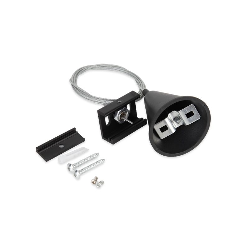 Pendelset voor 3-fase railverlichting, 3 meter, zwart, Pro Pendelset voor 3-fase railverlichting, 3 meter, zwart, Pro