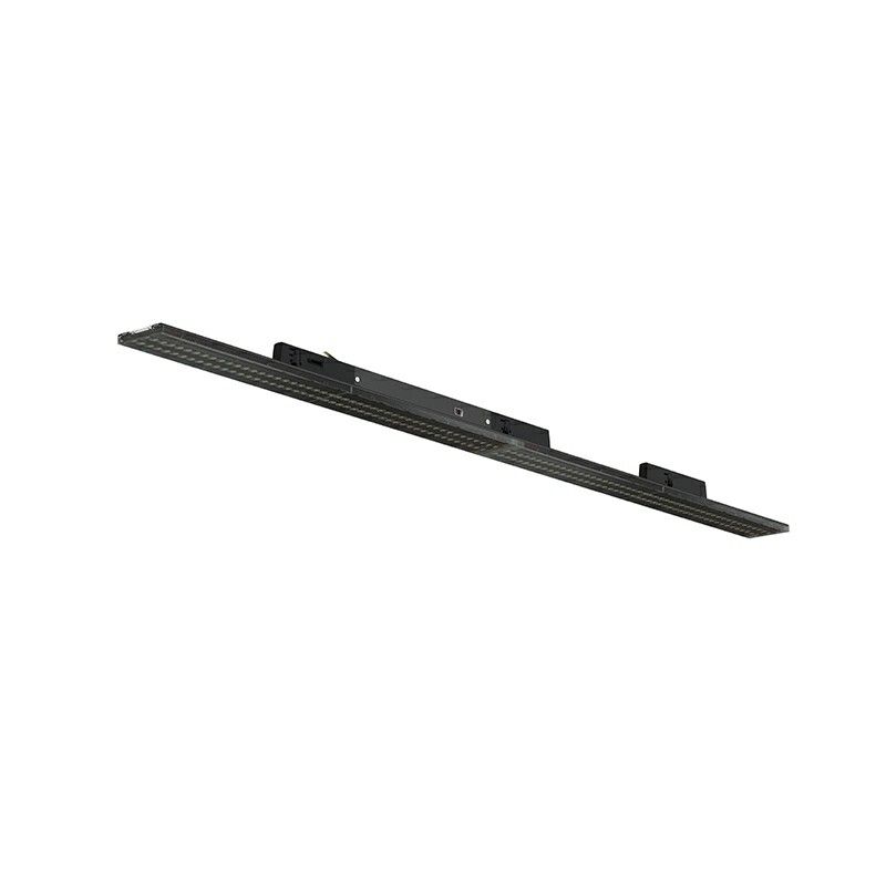 Zwart 3-fase railarmatuur Tora, 27W/32W/37W/42W, white switch, 120 cm, Pro