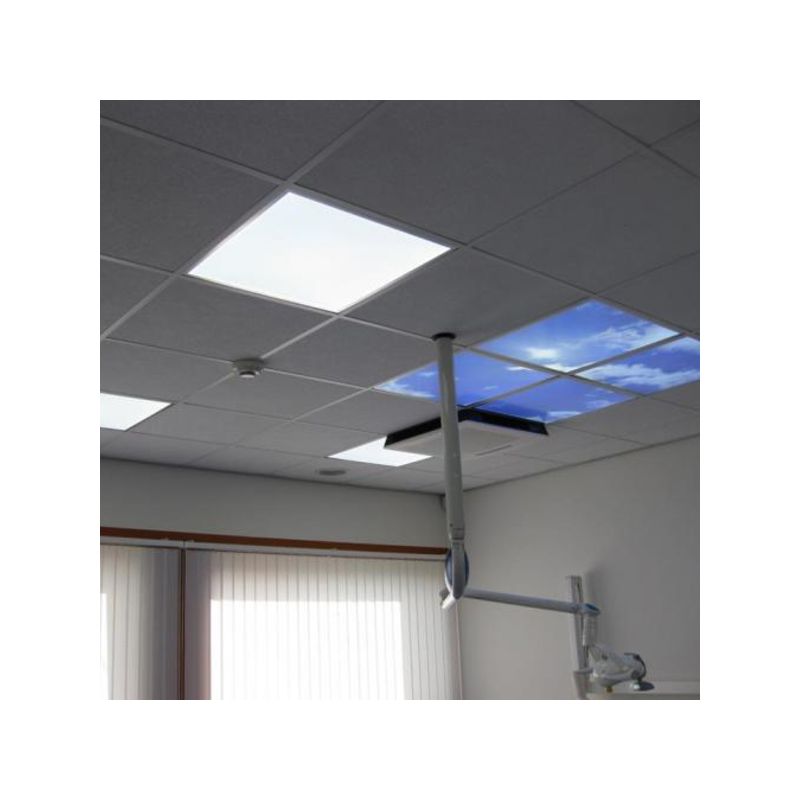 Fotoprint wolk - set van 4 acrylplaten met print, voor 60x60 cm LED panelen