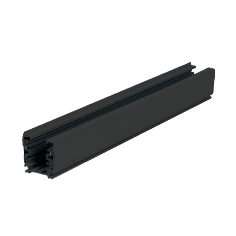 3-fase rail, 1 meter, zwart, Pro