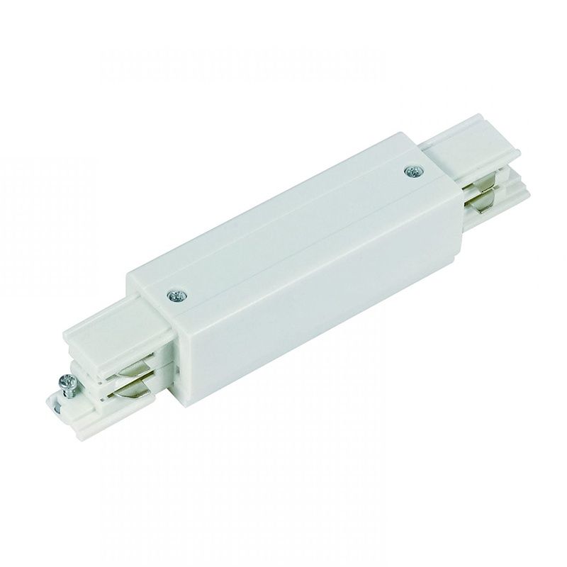 I-vorm connector voor 3-fase railverlichting, wit, Pro