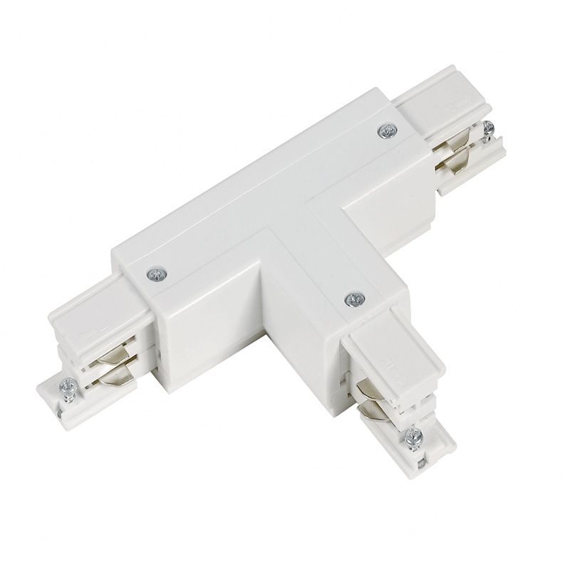 T-vorm connector voor 3-fase railverlichting, rechts 2, wit, Pro T-vorm connector voor 3-fase railverlichting, rechts 2, wit, Pro