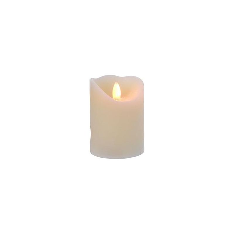 LED flakkerkaars 17 cm, creme LED flakkerkaars 17 cm, creme