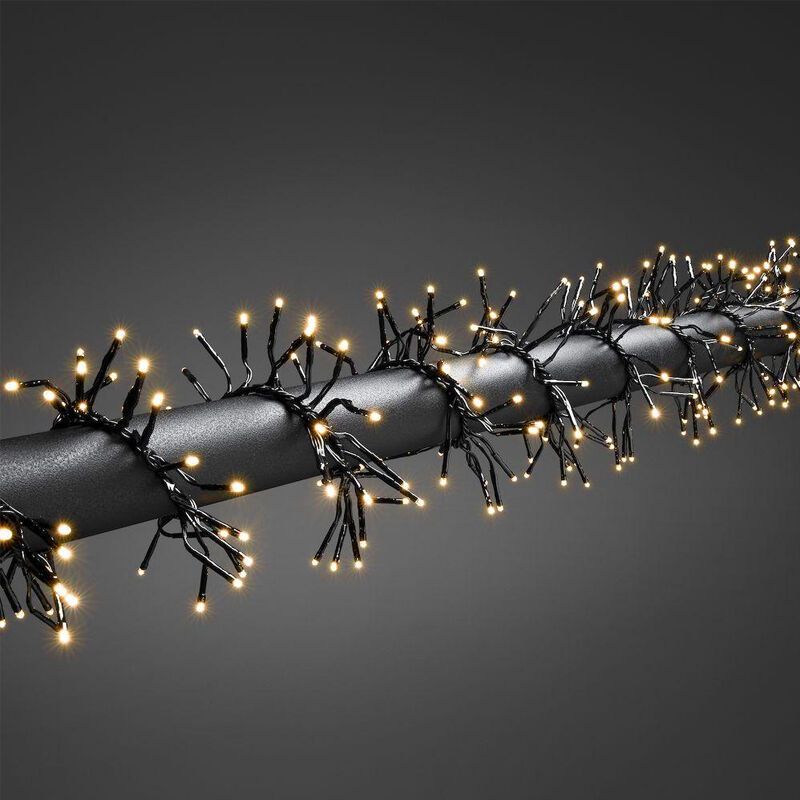 4,3m clusterverlichting, 576 warm witte leds, 8 standen!