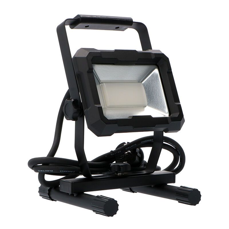 Zwarte werklamp Branko, 30w, IP65, 4000K
