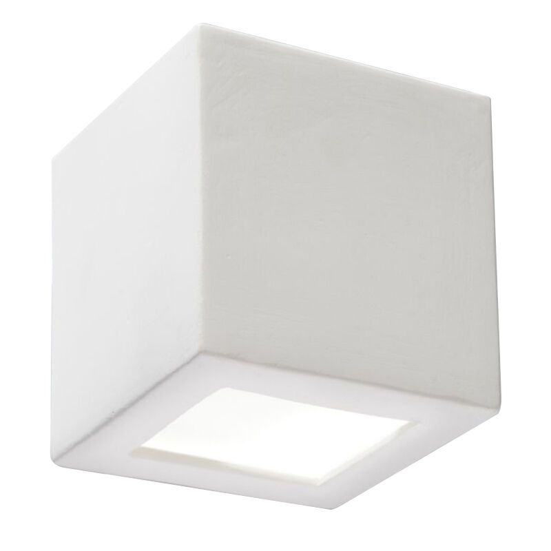 Moderne up down wandlamp Caitlin, wit, keramiek