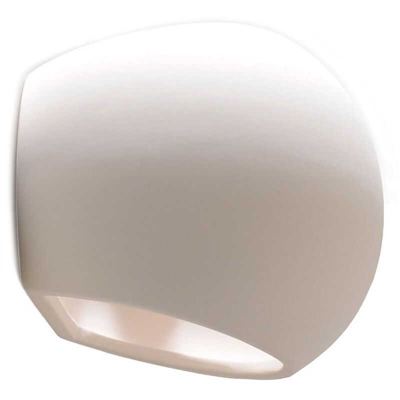Moderne up down wandlamp Lisandra, wit, keramiek Moderne up down wandlamp Lisandra, wit, keramiek