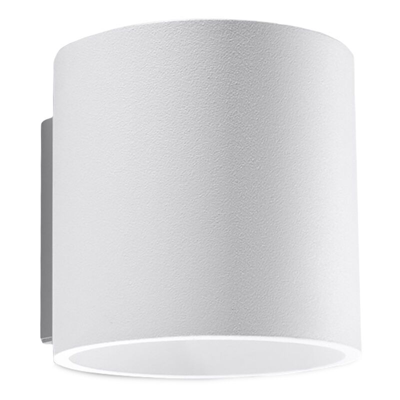 Witte up down wandlamp Amely, aluminium