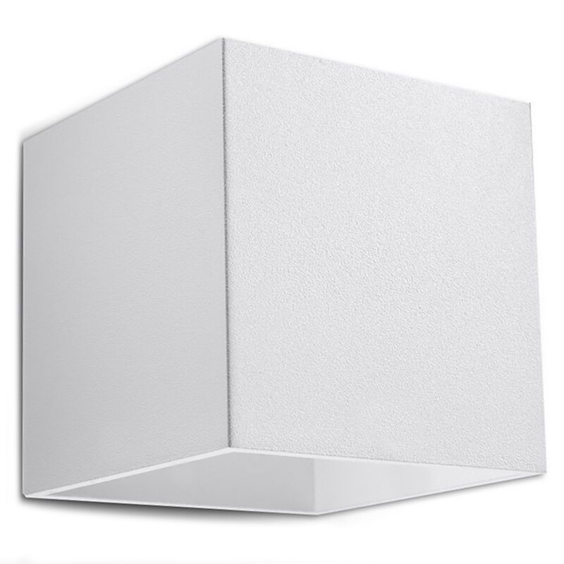 Witte up down wandlamp Andro, aluminium