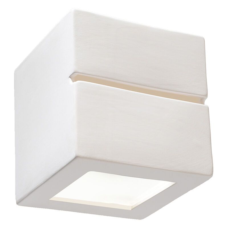 Moderne up down wandlamp Caitlin, wit, keramiek