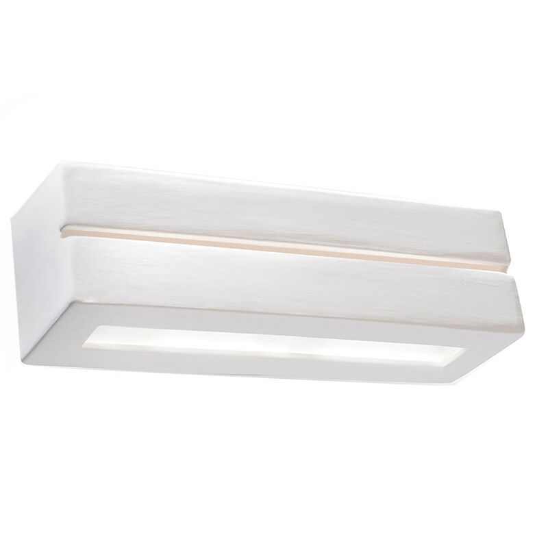 Moderne up down wandlamp Emmaly, wit, keramiek