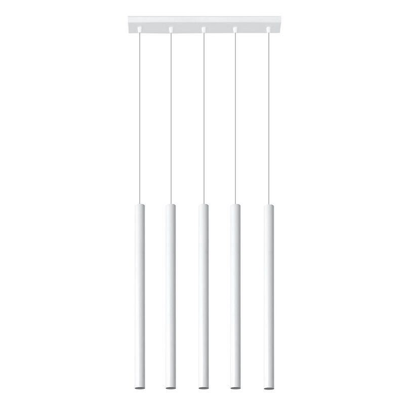 Moderne hanglamp Hillary, wit, aluminium, 5L Moderne hanglamp Hillary, wit, aluminium, 5L