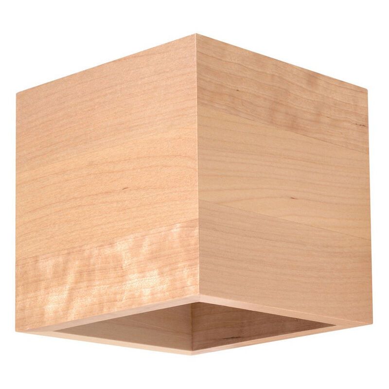 Landelijke up down wandlamp Andro, bruin, hout Landelijke up down wandlamp Andro, bruin, hout