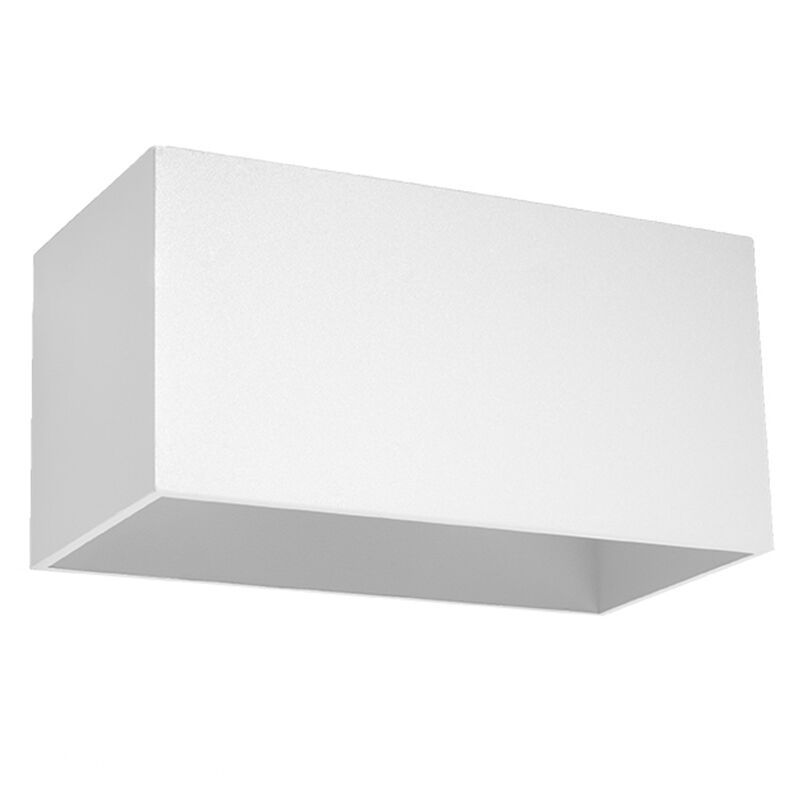 Witte up down wandlamp Andro, aluminium