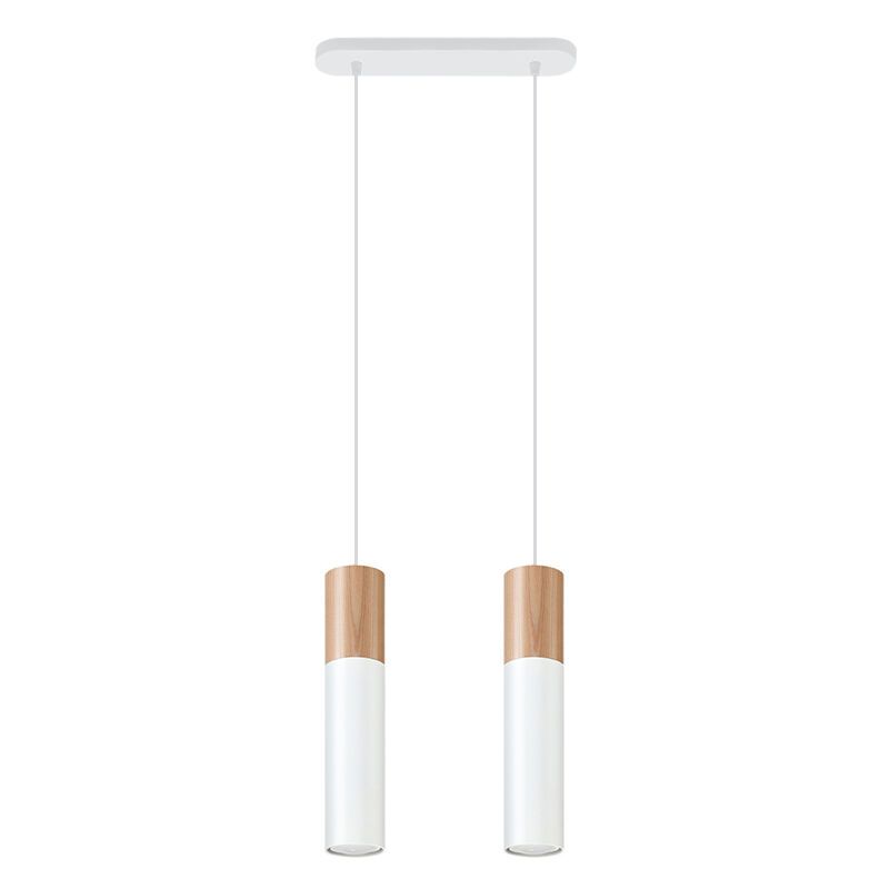 Witte hanglamp Francesca, aluminium, 2L
