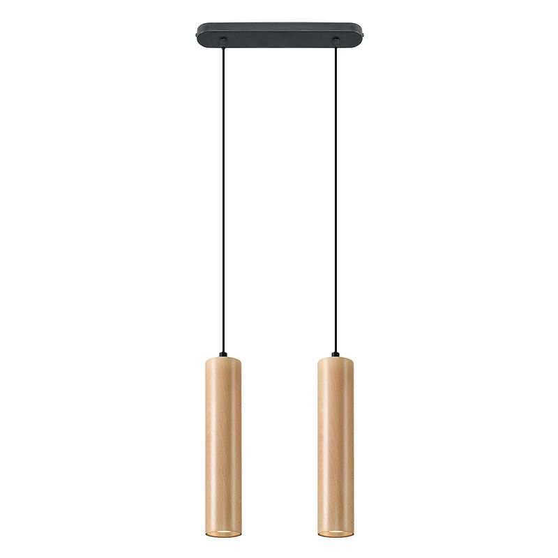 Houten hanglamp Francina, 2L Houten hanglamp Francina, 2L