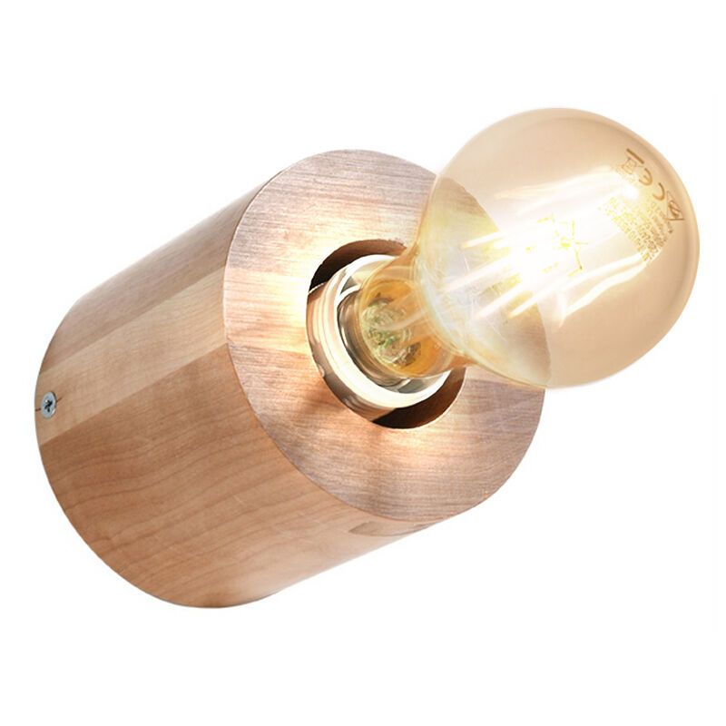 Landelijke wandspot Anela, bruin, hout