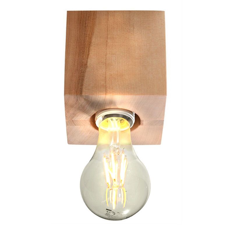 Landelijke opbouwspot Anniko, bruin, hout Landelijke opbouwspot Anniko, bruin, hout