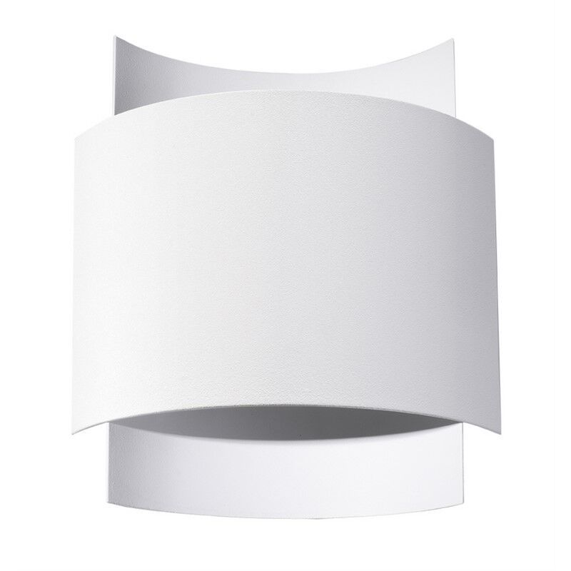 Moderne up down wandlamp Julissa, wit, aluminium