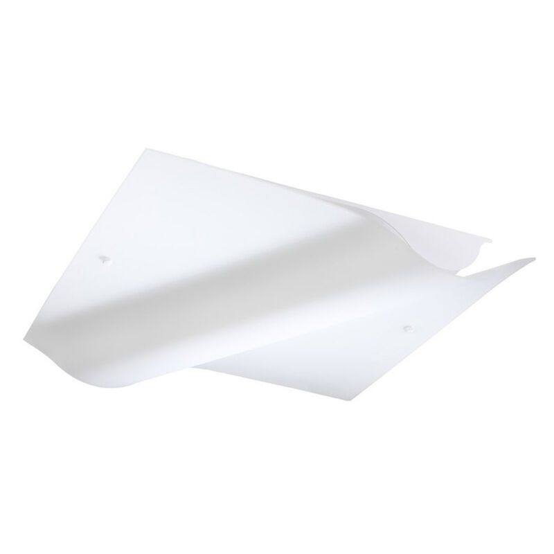 Witte plafondlamp Marlon, glas