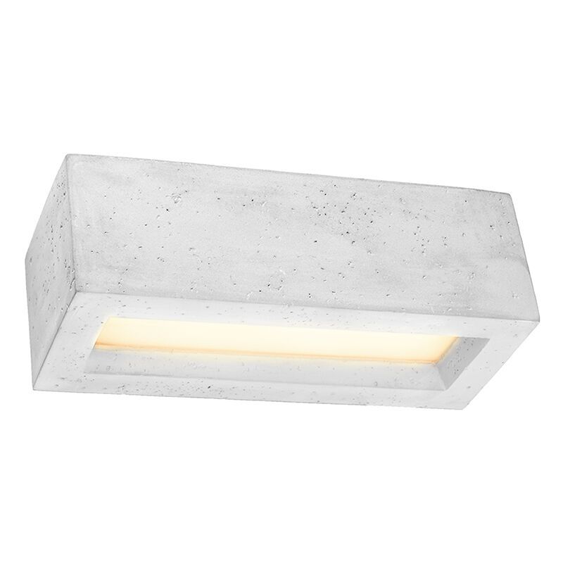 Betonnen up down wandlamp Emmaly, grijs Betonnen up down wandlamp Emmaly, grijs