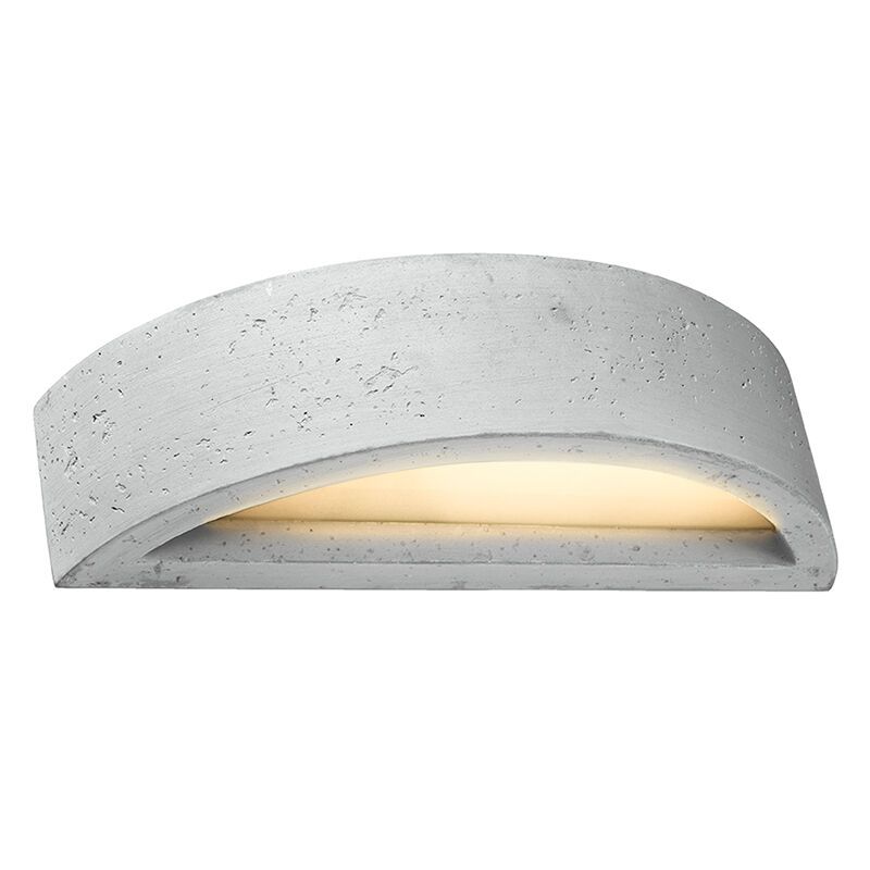 Betonnen up down wandlamp Fadila, grijs Betonnen up down wandlamp Fadila, grijs