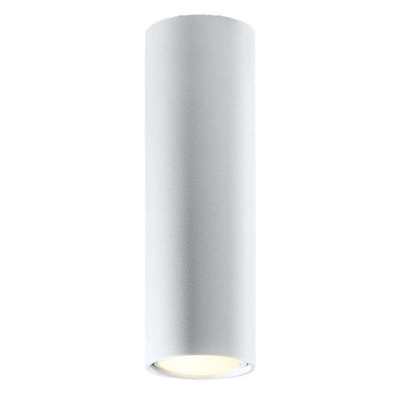 Witte opbouwspot Harley, aluminium, 20 cm