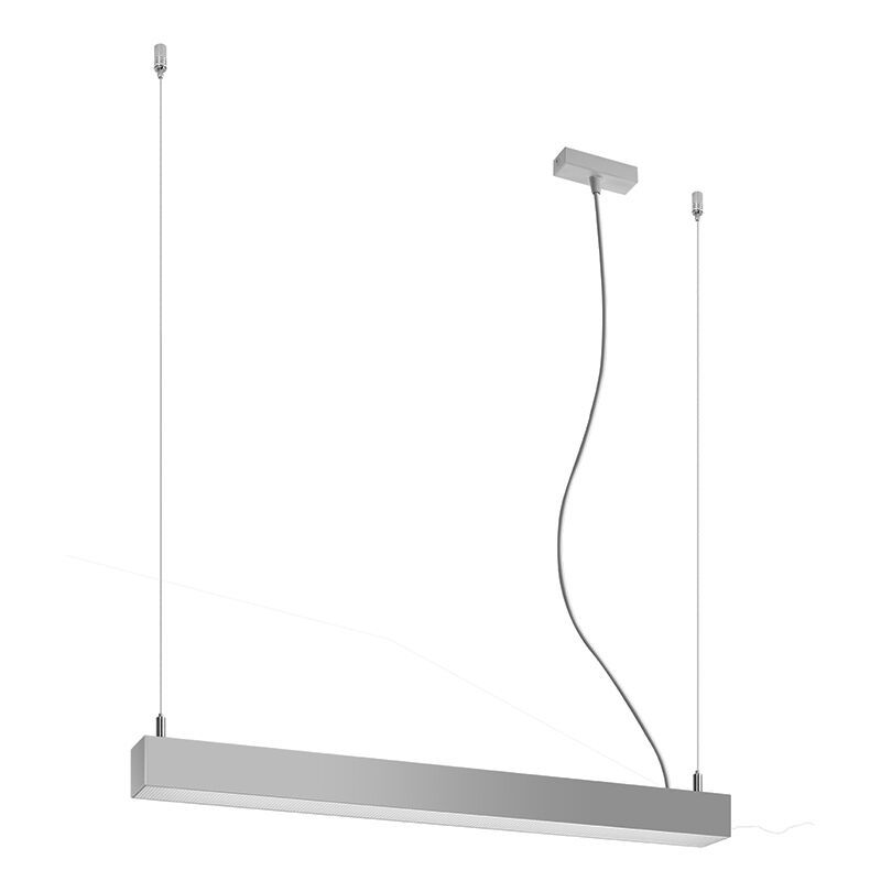 Moderne hanglamp Mascha, grijs, aluminium, 22w, 3000K Moderne hanglamp Mascha, grijs, aluminium, 22w, 3000K