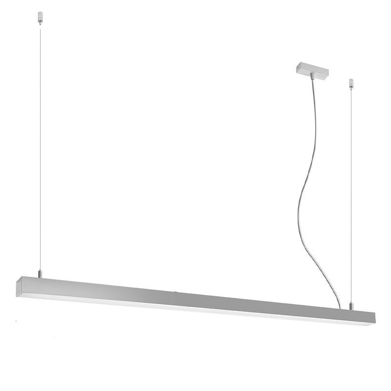 Moderne hanglamp Mascha, grijs, aluminium, 48w, 3000K