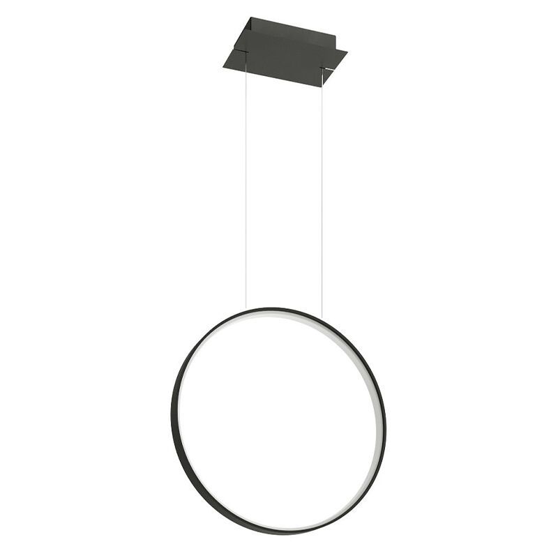Moderne hanglamp Ringo, zwart, aluminium, 30w, 3000K Moderne hanglamp Ringo, zwart, aluminium, 30w, 3000K