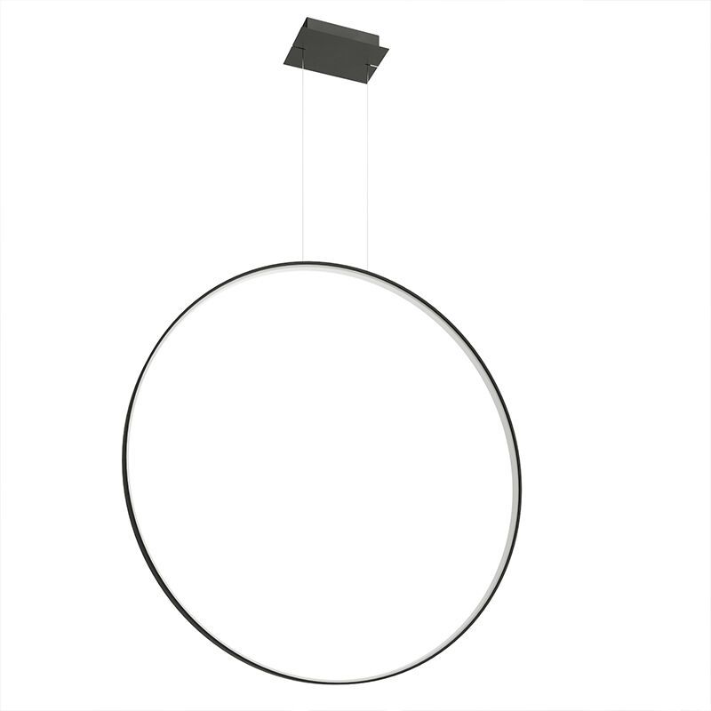 Moderne hanglamp Ringo, zwart, aluminium, 70w, 3000K Moderne hanglamp Ringo, zwart, aluminium, 70w, 3000K