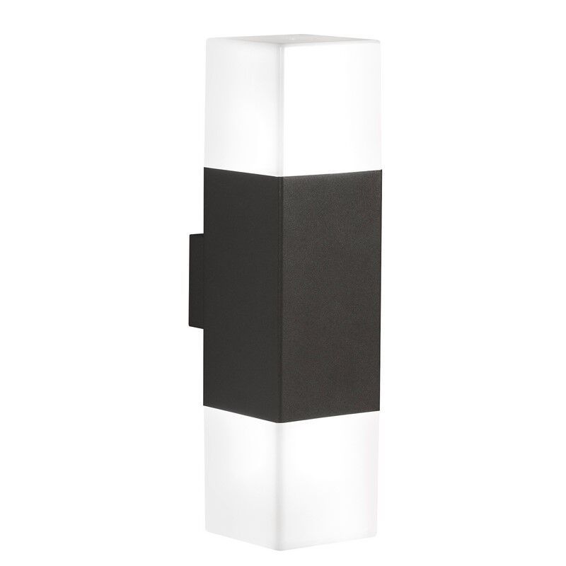 Antraciete up down wandlamp aluminium, Sodbury, IP44