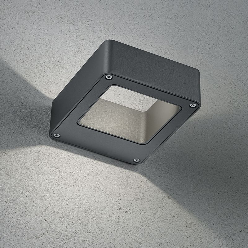 Antraciete buitenlamp modern, Norton, 4,5W, 3000K LED, IP54